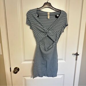 NanaMacs Blue Striped Mini Dress